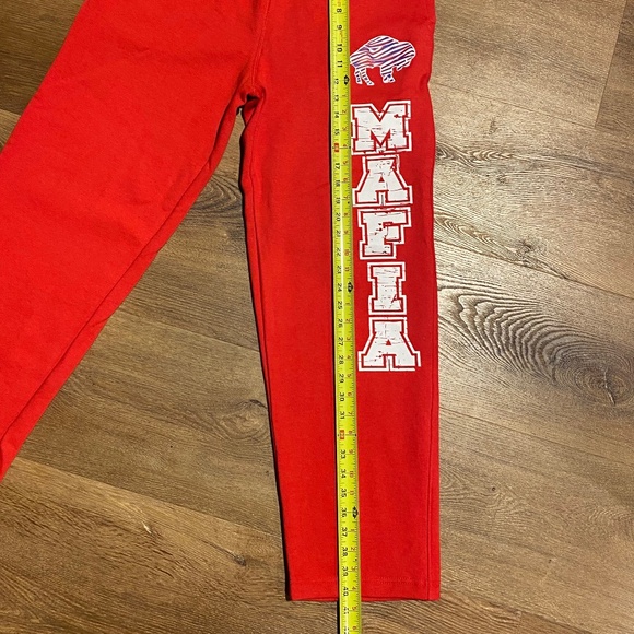 BUFFALO BILLS MAFIA MEN'S M TRACK PANTS RED RARE!!!! - Picture 2 of 10